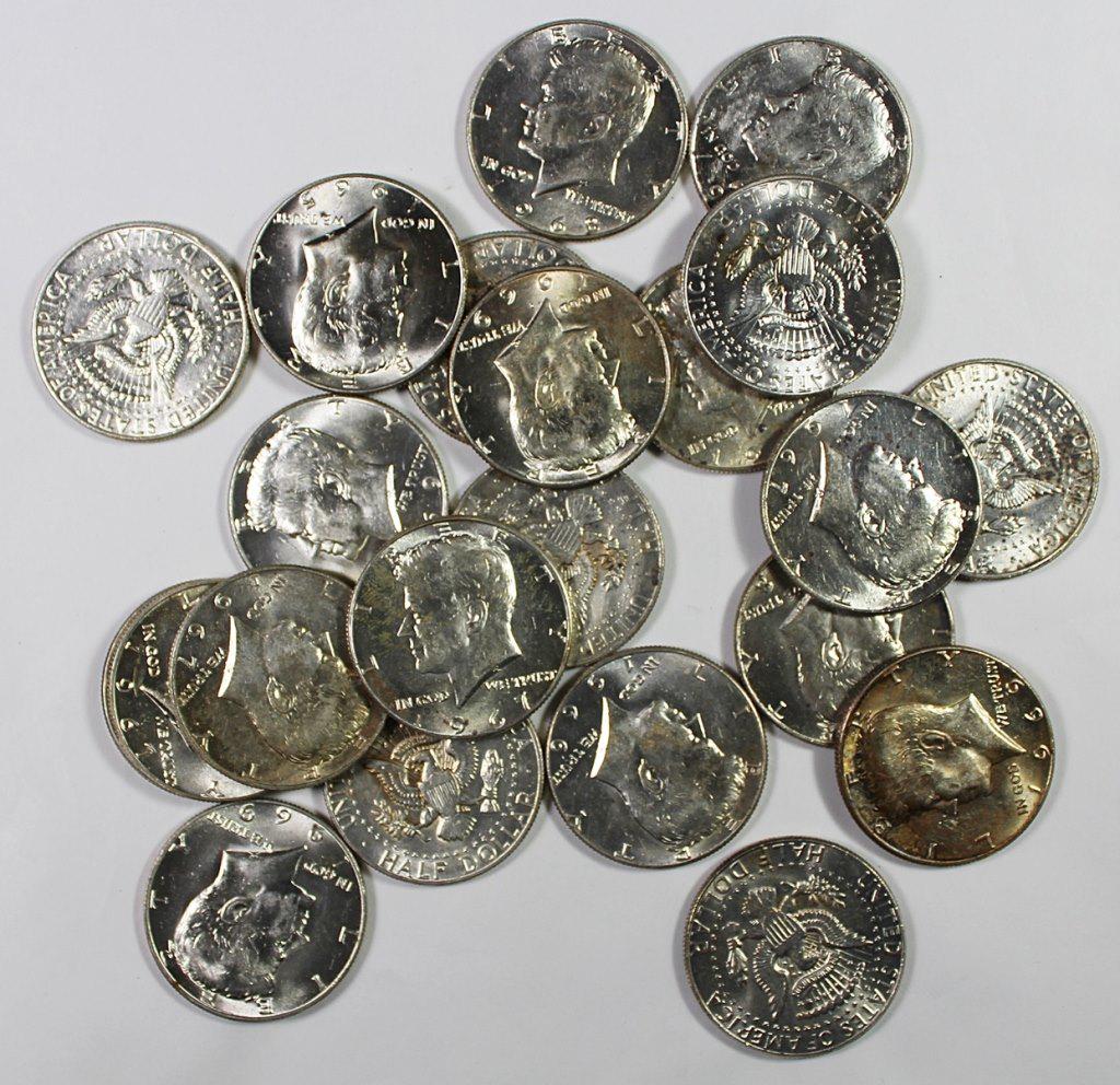 (22) 40% SILVER KENNEDY HALF DOLLARS (1 of 1)
