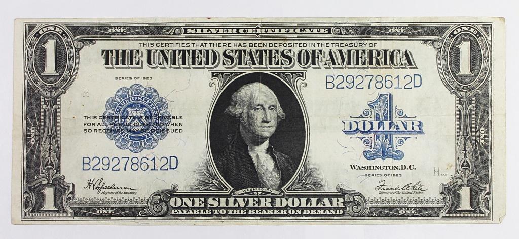 1923 $1.00 SILVER CERTIFICATE (1 of 2)
