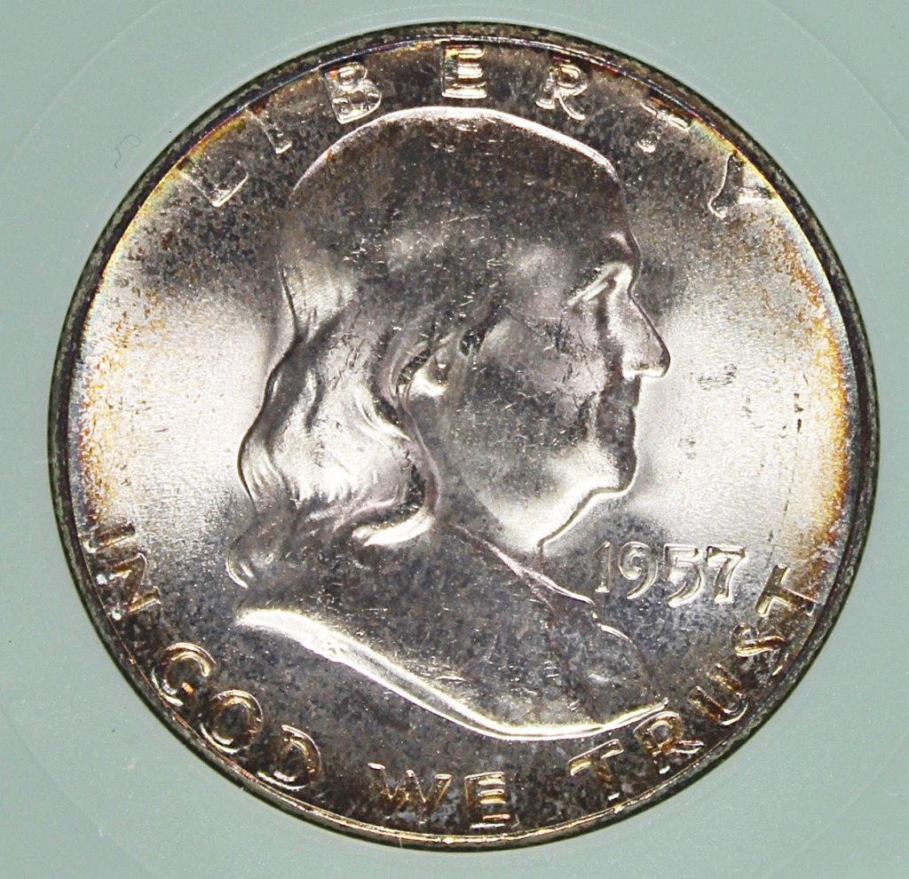 1957 FRANKLIN HALF DOLLAR (1 of 4)