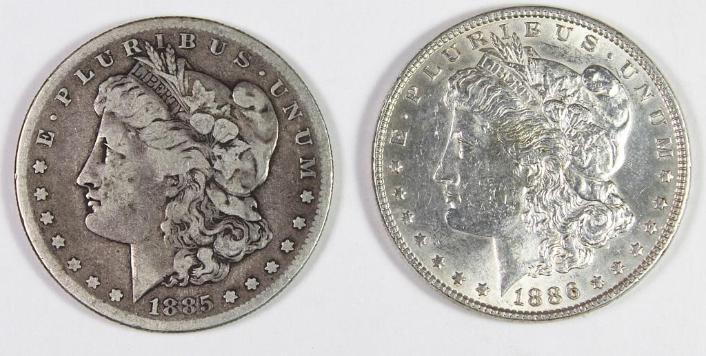 MORGAN SILVER DOLLARS (1 of 2)