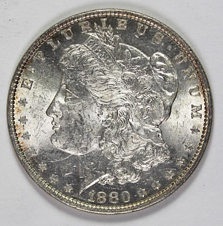 1880-O MORGAN SILVER DOLLAR (1 of 2)