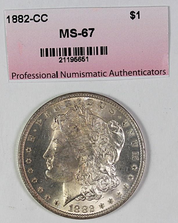 1882-CC MORGAN SILVER DOLLAR (1 of 2)