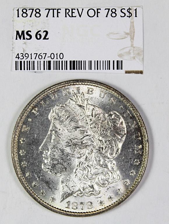 1878 7F MORGAN SILVER DOLLAR (1 of 2)