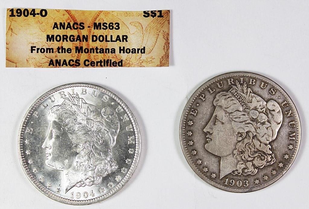 MORGAN SILVER DOLLARS (1 of 2)
