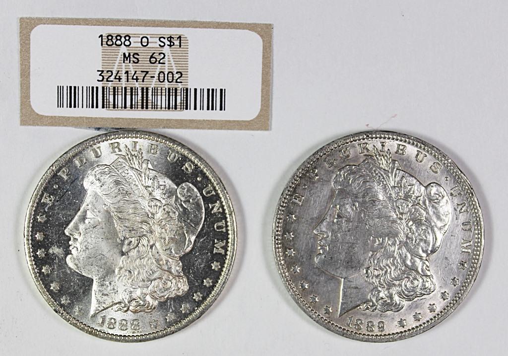 MORGAN SILVER DOLLARS (1 of 2)