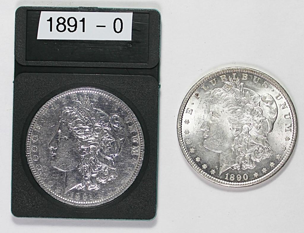 MORGAN SILVER DOLLARS (1 of 2)