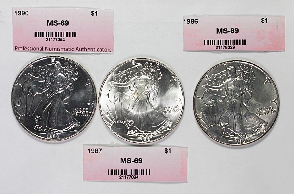AMERICAN SILVER EAGLES (1 of 2)