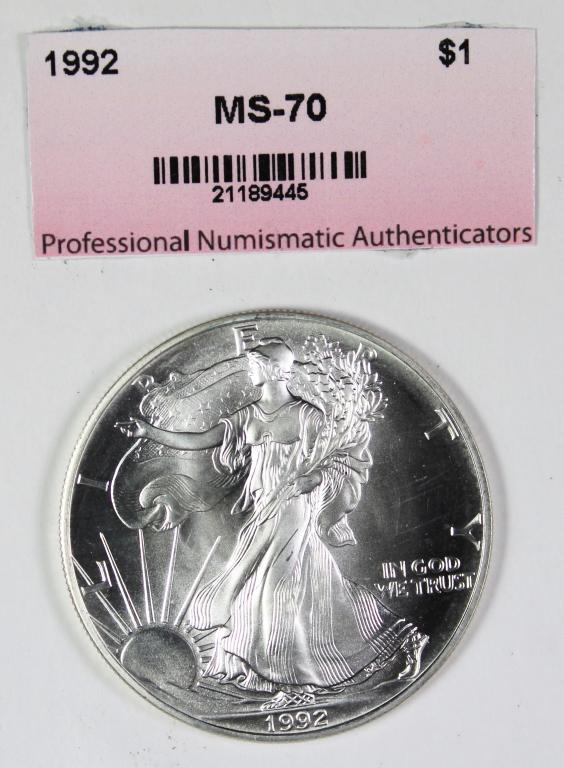 1992 AMERICAN SILVER EAGLE (1 of 2)