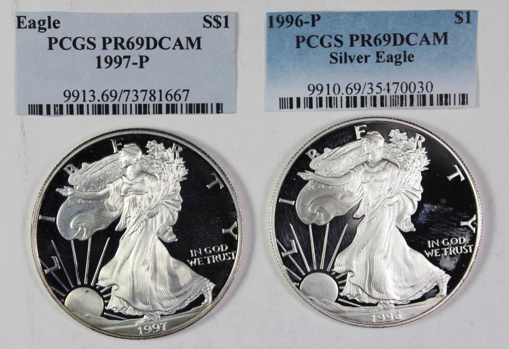 AMERICAN SILVER EAGLES (1 of 2)