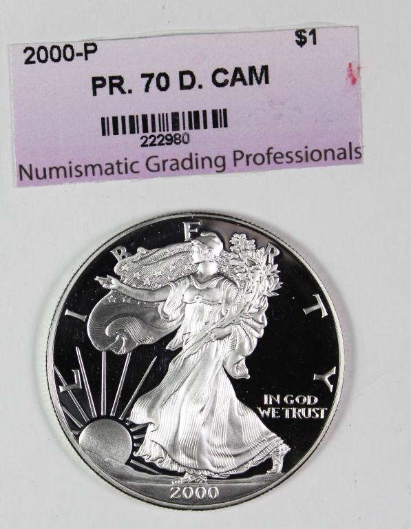 2000-P AMERICAN SILVER EAGLE (1 of 2)