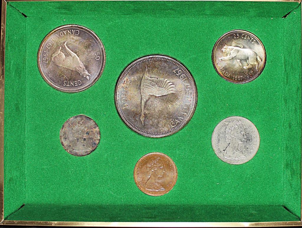 1967 CANADA 6 COIN PL SET (1 of 3)
