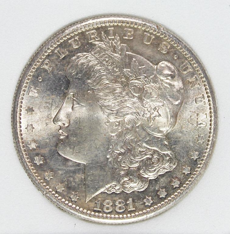 1881-S MORGAN SILVER DOLLAR (1 of 4)