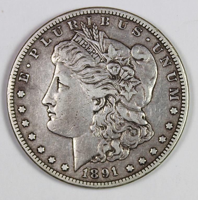 1891-CC MORGAN SILVER DOLLAR (1 of 2)