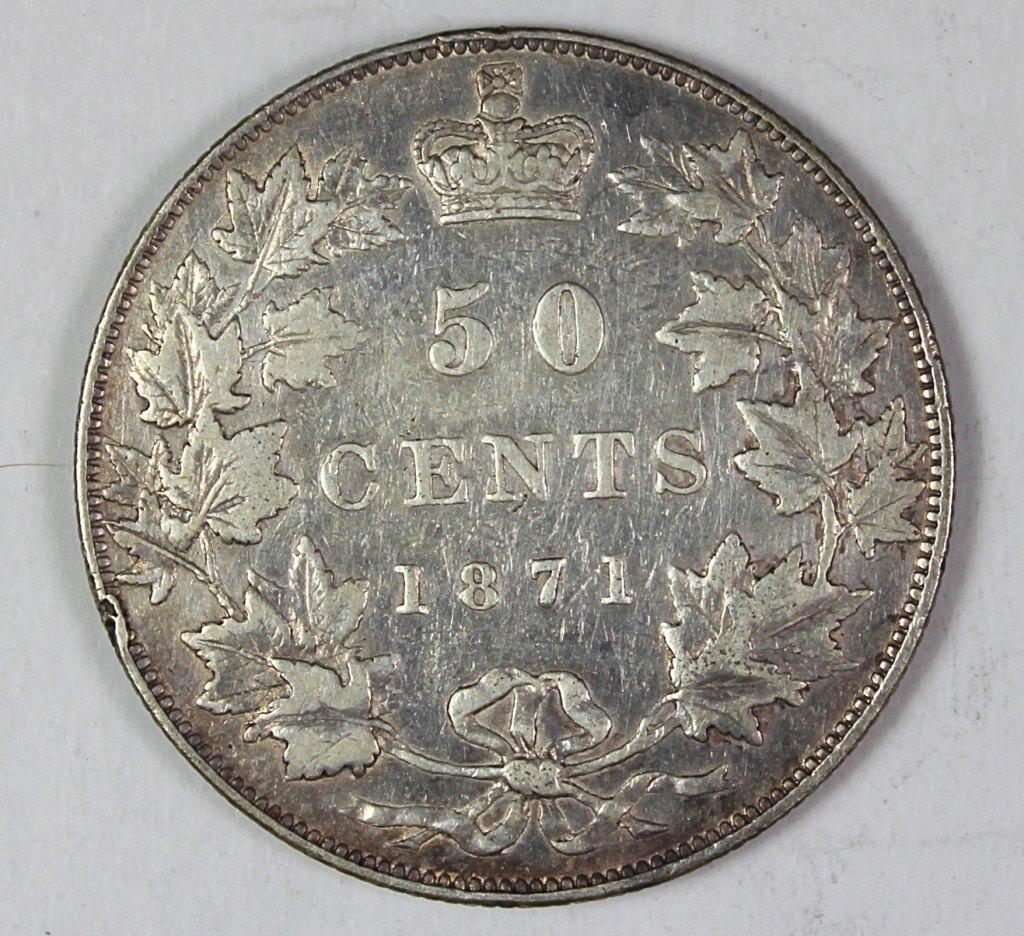 1871 CANADA SILVER HALF DOLLAR (1 of 2)