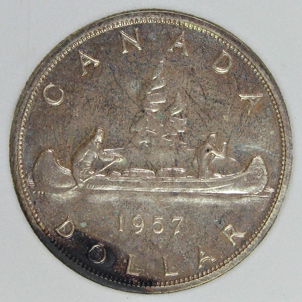 1957 CANADA SILVER DOLLAR (1 of 4)