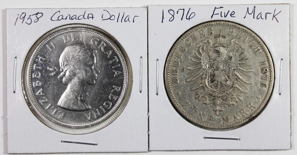 GROUP LOT OF 2 COINS (1 of 2)