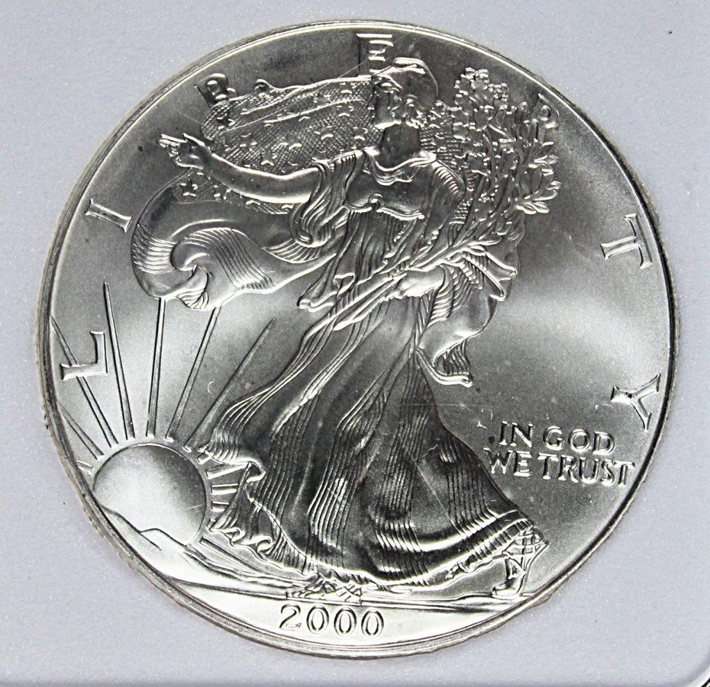 2000 AMERICAN SILVER EAGLE (1 of 4)