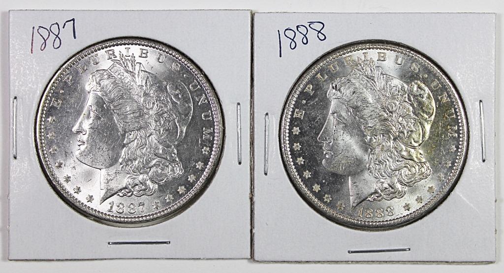 MORGAN SILVER DOLLARS (1 of 2)