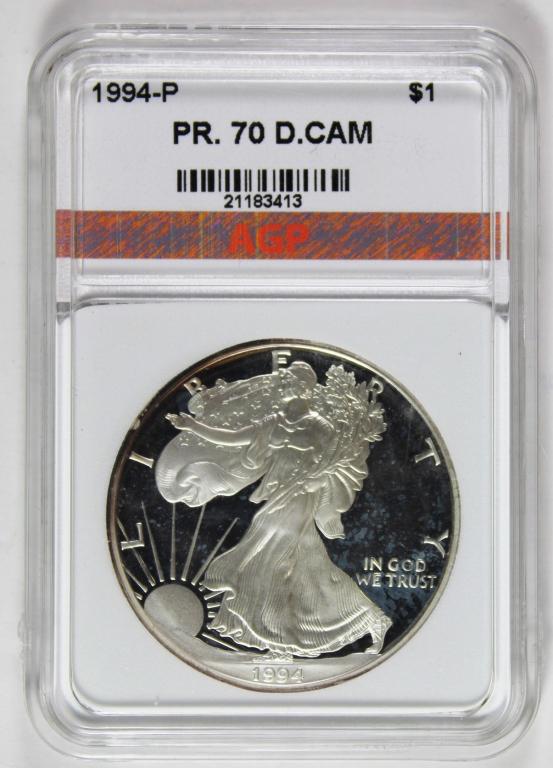 1994-P AMERICAN SILVER EAGLE (1 of 3)