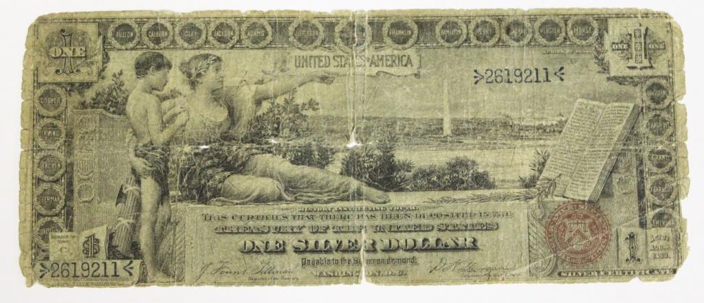 1896 $1.00 SILVER CERTIFICATES (1 of 2)