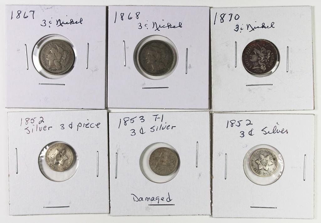 THREE CENT SILVERS (1 of 2)