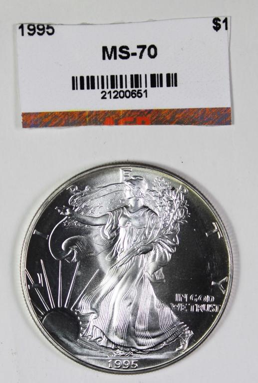 1995 AMERICAN SILVER EAGLE (1 of 2)