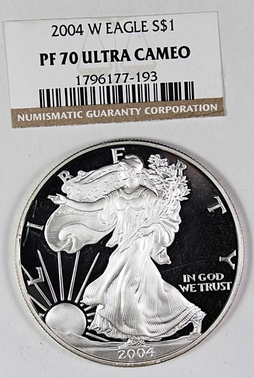 2004-W AMERICAN SILVER EAGLE (1 of 2)