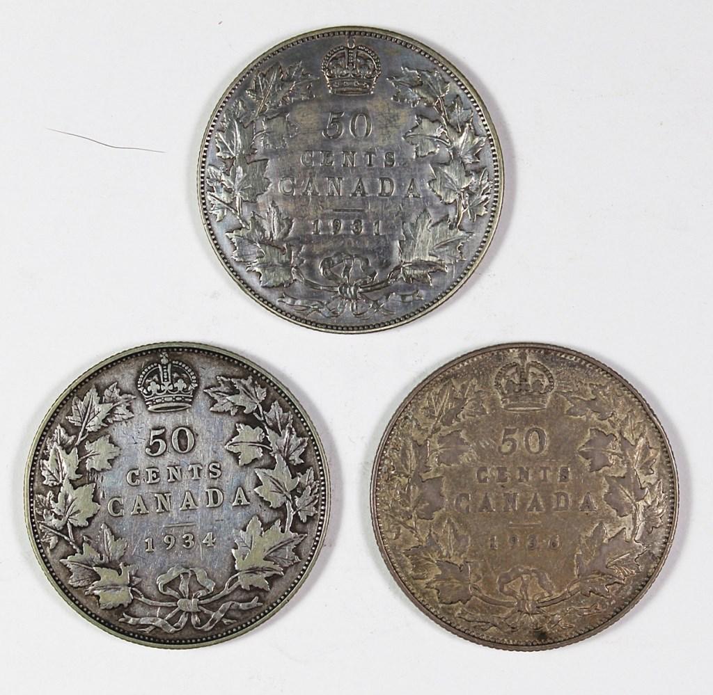CANADA HALF DOLLARS (1 of 2)