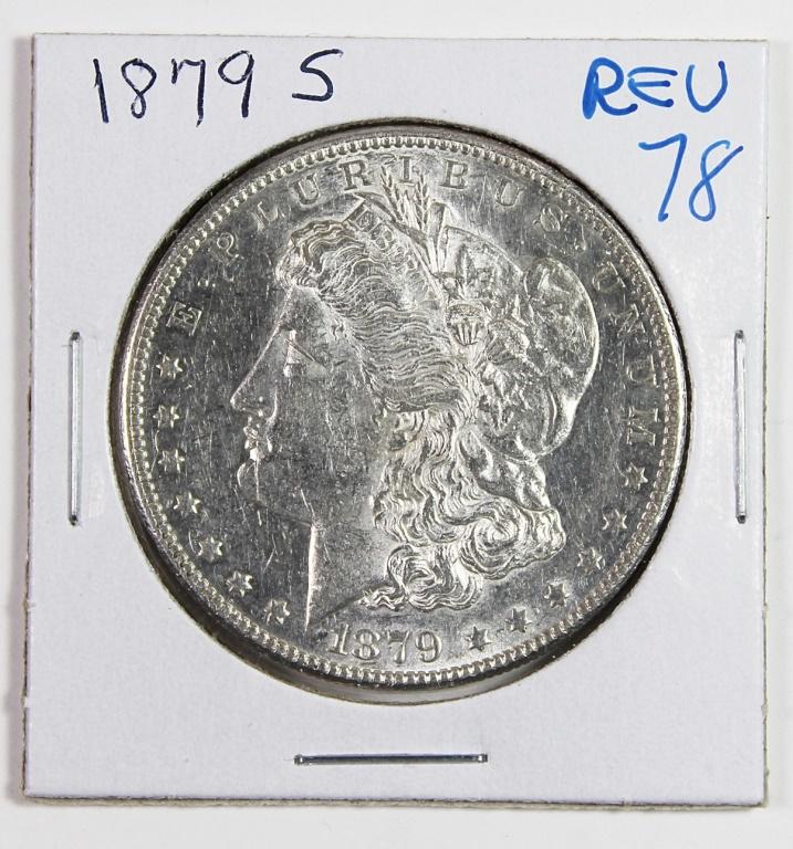 1879-S REVERSE 1878 MORGAN SILVER DOLLAR (1 of 2)