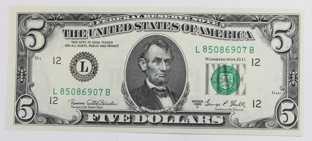 1969-C $5.00 SAN FRANCISCO (1 of 2)