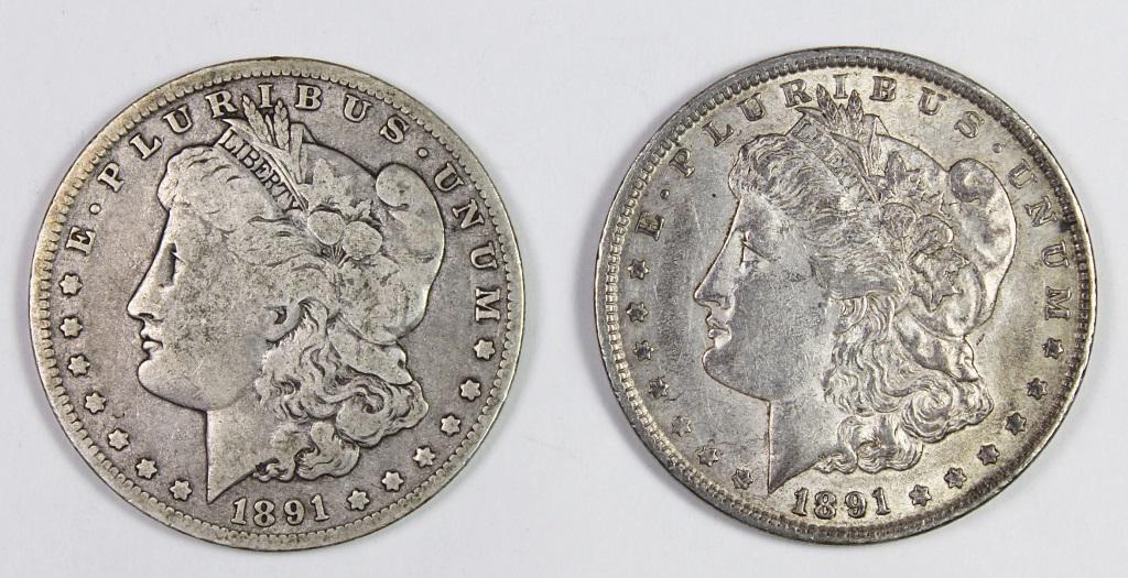 MORGAN SILVER DOLLARS (1 of 2)