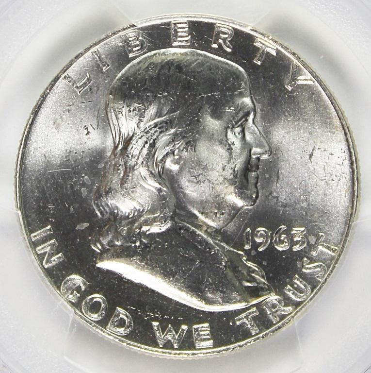 1963-D FRANKLIN HALF DOLLAR (1 of 4)