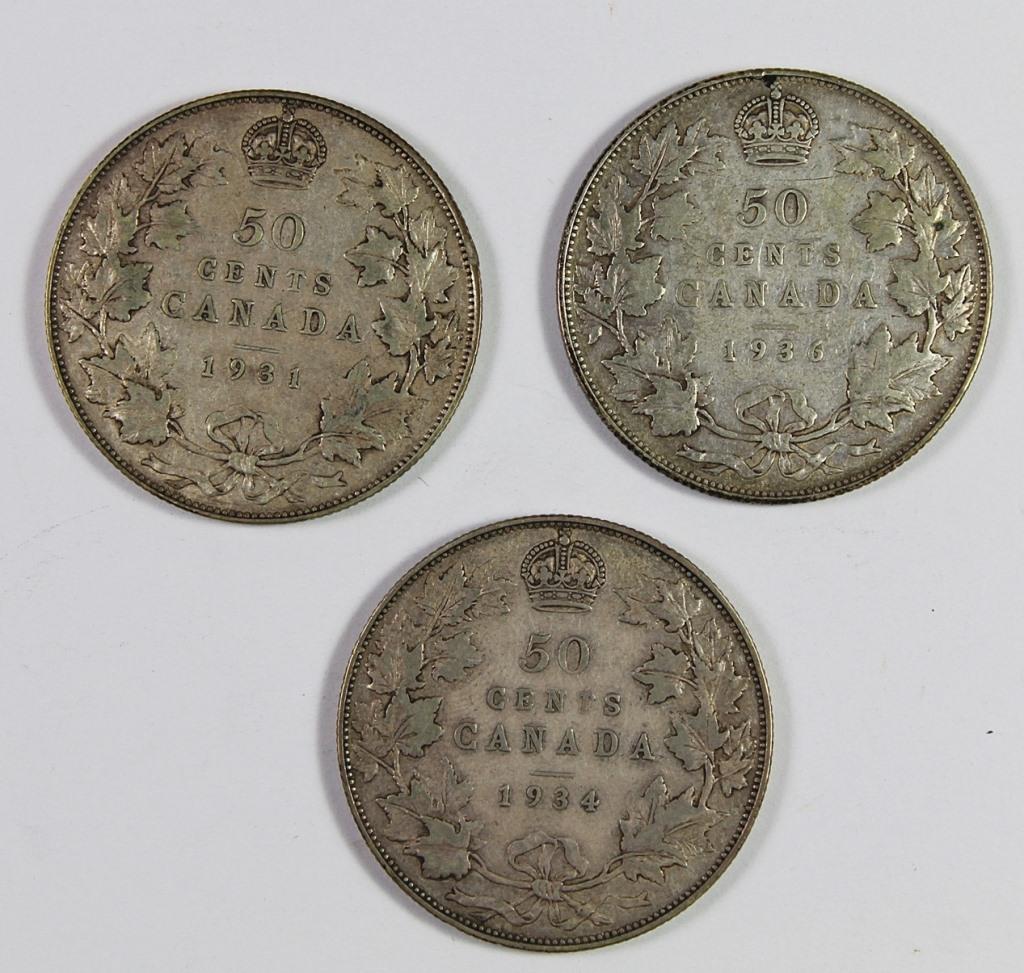 CANADA HALF DOLLARS (1 of 2)