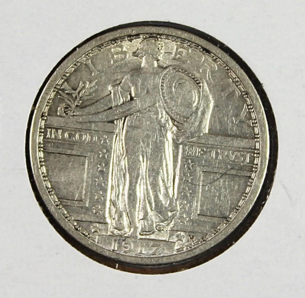 1917 TYPE 1 STANDING LIBERTY QUARTER (1 of 2)