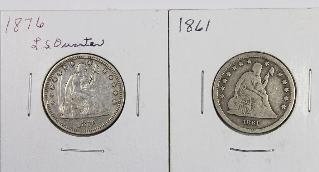 SEATED LIBERTY QUARTERS (1 of 2)