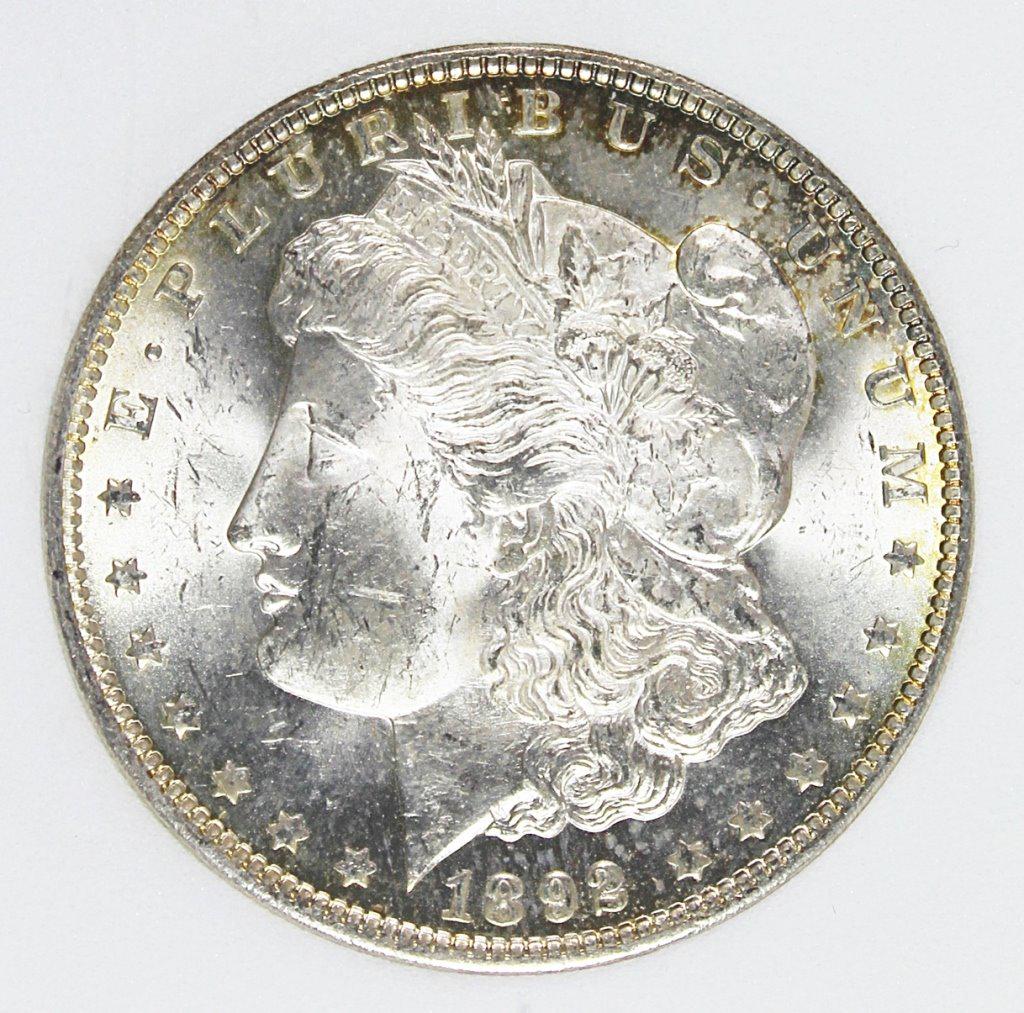 1892-O MORGAN SILVER DOLLAR (1 of 4)