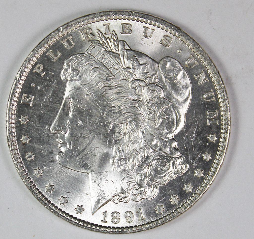 1891 MORGAN SILVER DOLLAR (1 of 2)