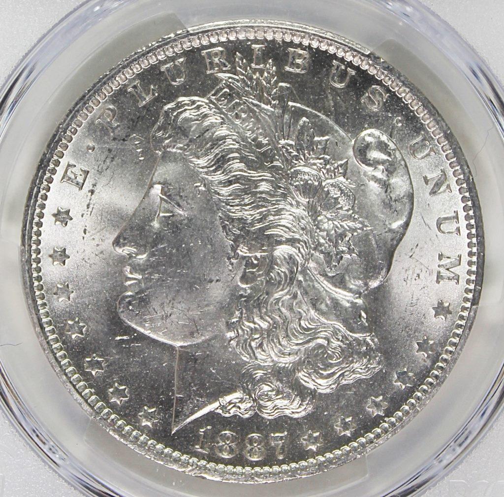 1887-O MORGAN SILVER DOLLAR (1 of 4)
