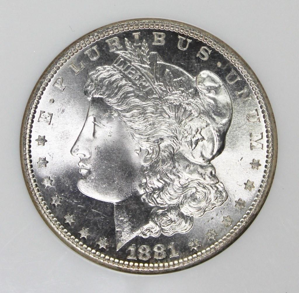 1881-S MORGAN SILVER DOLLAR (1 of 4)