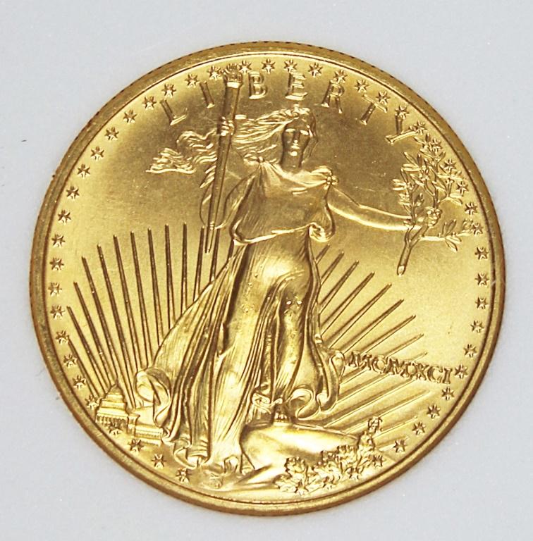 1991 $25 AMERICAN GOLD EAGLE (1 of 4)