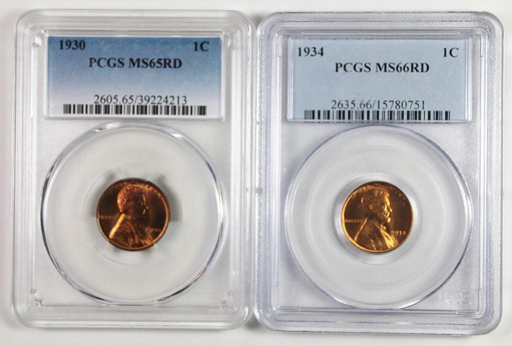 LINCOLN CENTS PCGS GRADED (1 of 2)