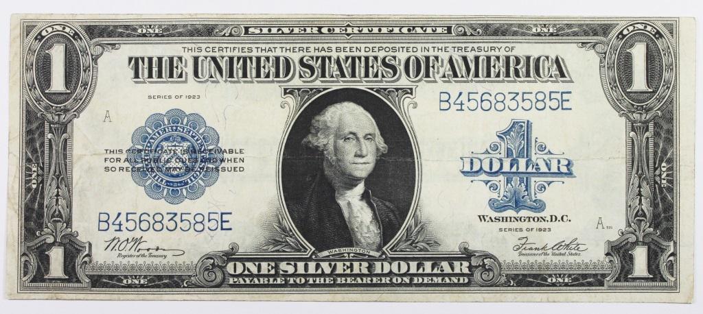 1923 $1.00 SILVER CERTIFICATE (1 of 2)