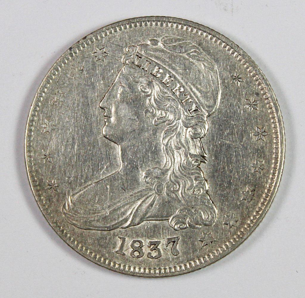 1837 REEDED EDGE HALF DOLLAR (1 of 2)