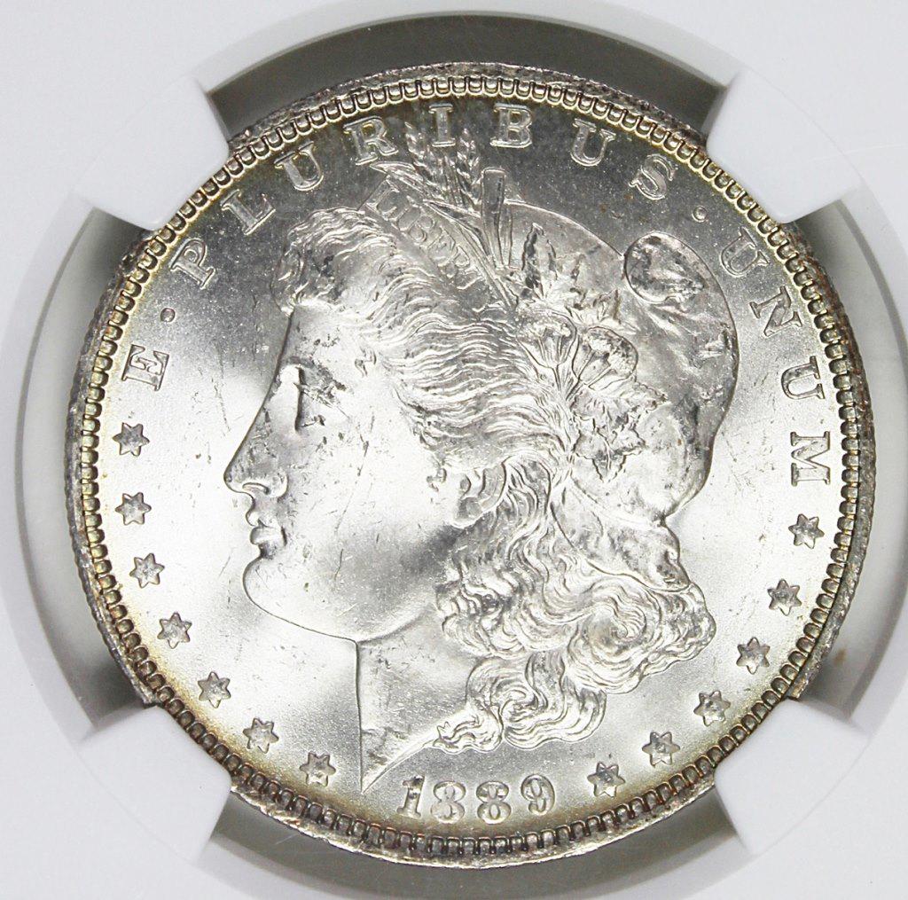 1889-O MORGAN SILVER DOLLAR (1 of 4)