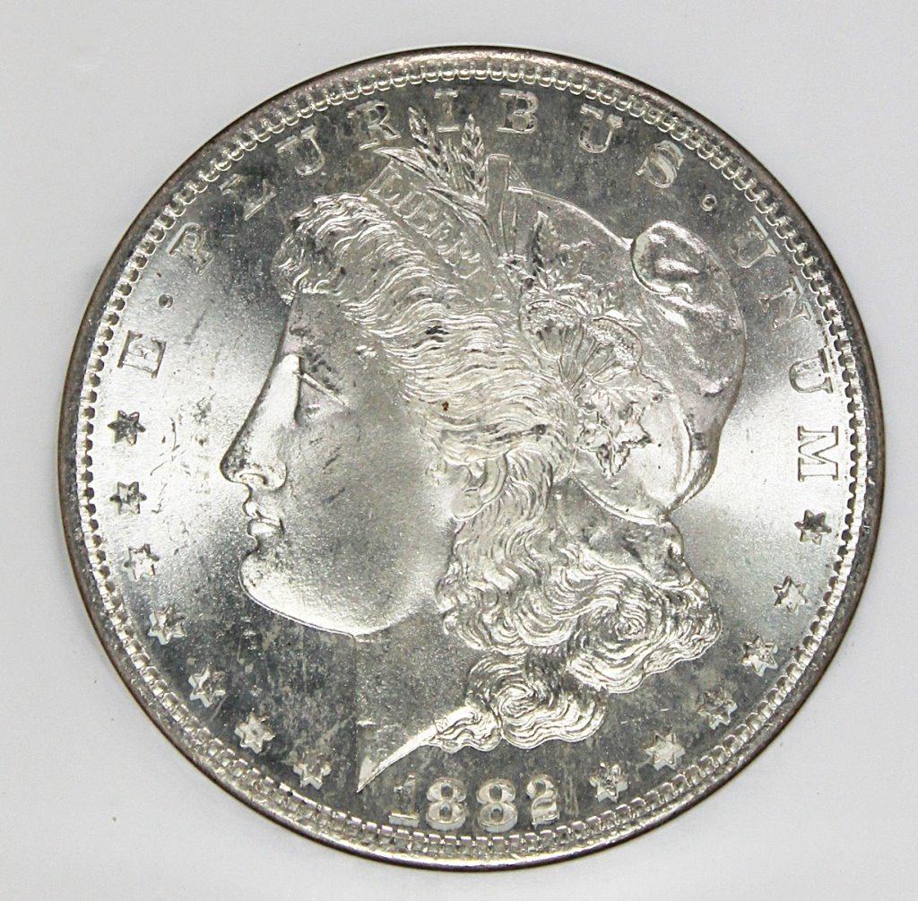 1882-S MORGAN SILVER DOLLAR (1 of 4)