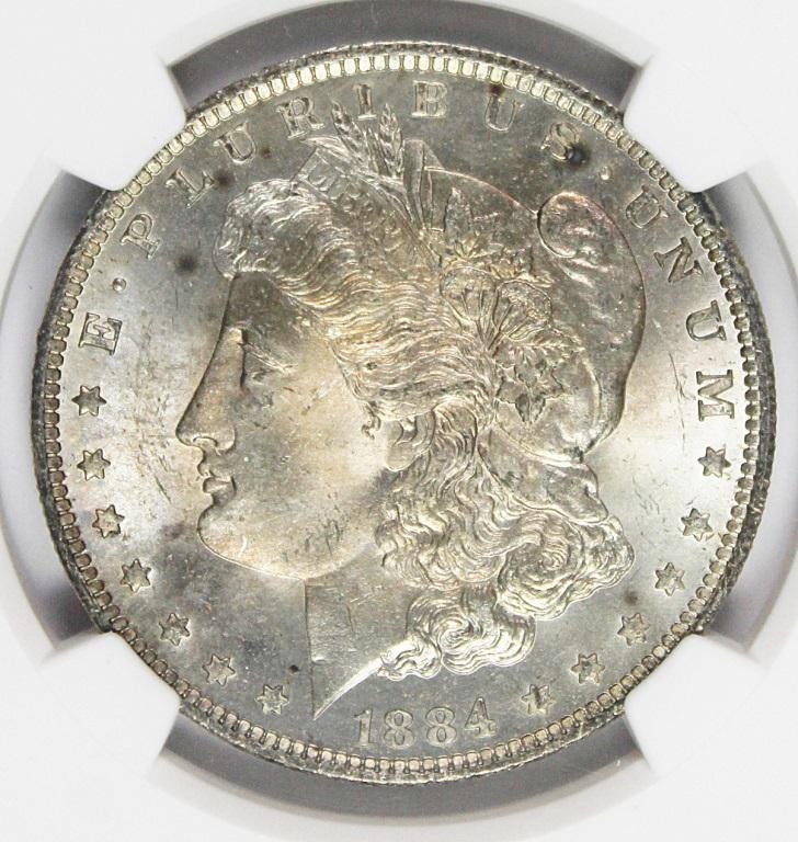 1884-O MORGAN SILVER DOLLAR (1 of 4)