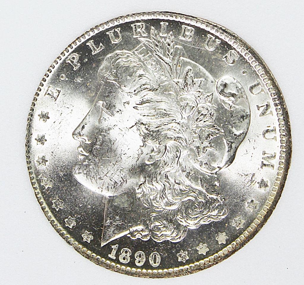 1890-O MORGAN SILVER DOLLAR (1 of 4)