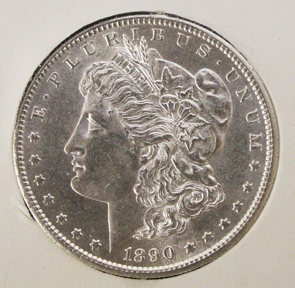 1890-S MORGAN SILVER DOLLAR (1 of 3)