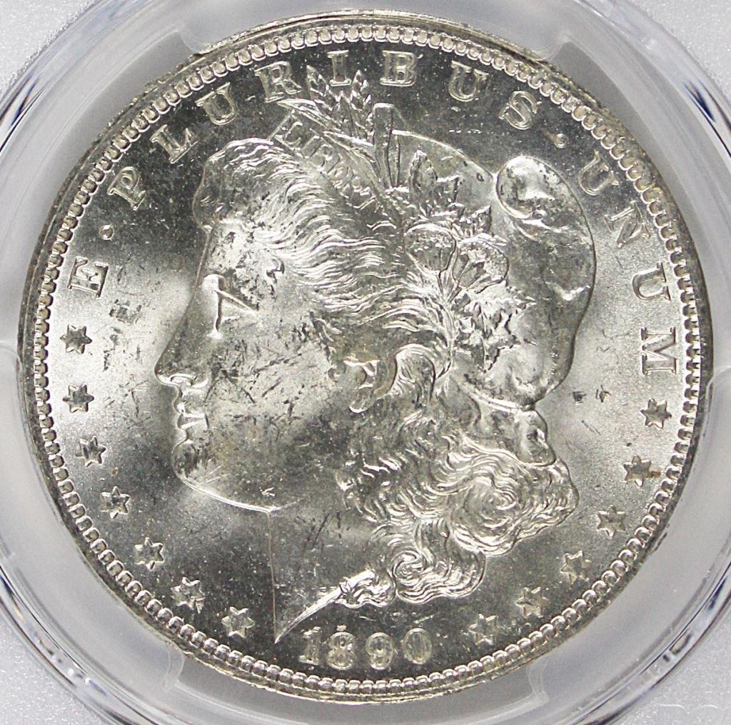 1890-O MORGAN SILVER DOLLAR (1 of 4)