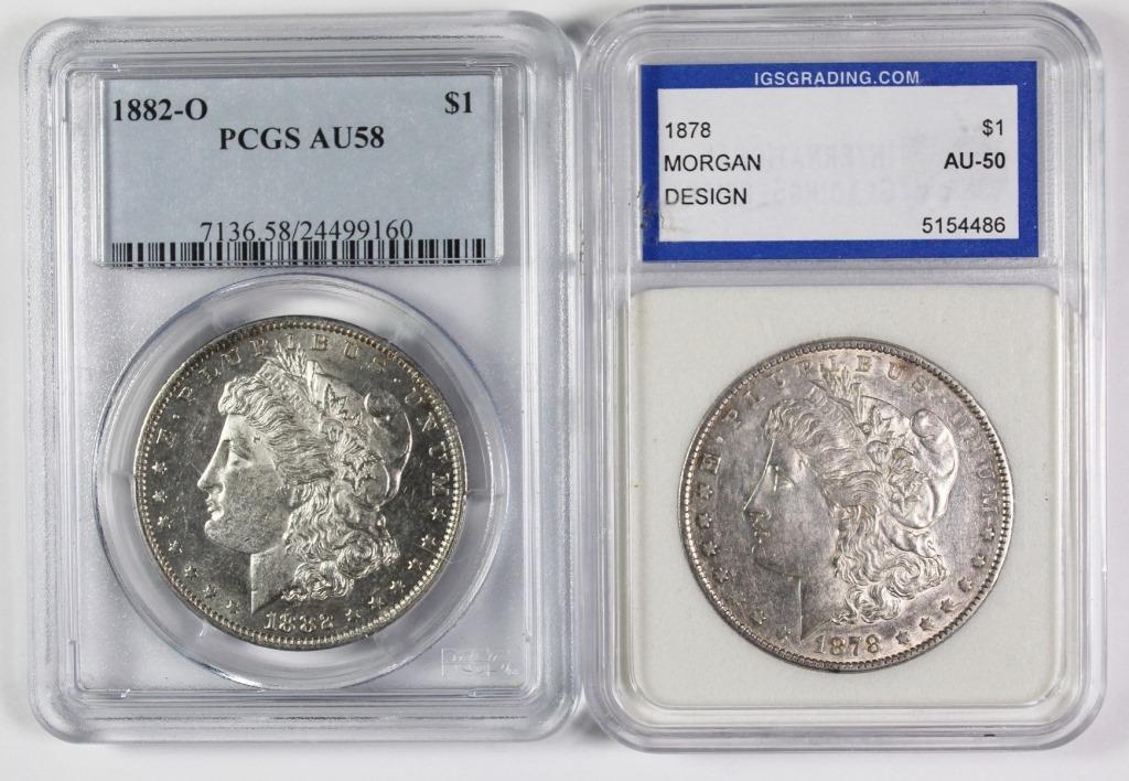 MORGAN SILVER DOLLARS (1 of 2)